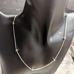 IBB 925 Elegant Silver Beaded Necklace 3.91 Grams